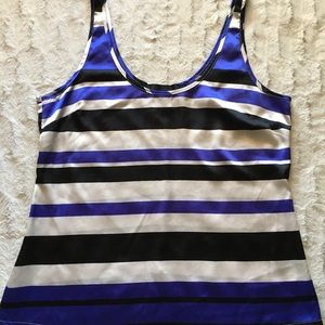 Back and Blue Stripped Shirt